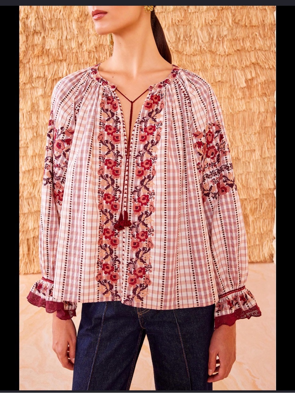 Ulla Johnson Emi Blouse, Size 6, EUC